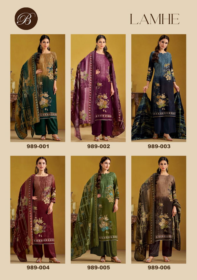 Lamhe By Belliza Viscose Rayon Digital Printed Dress Material Wholesale Shop In Surat